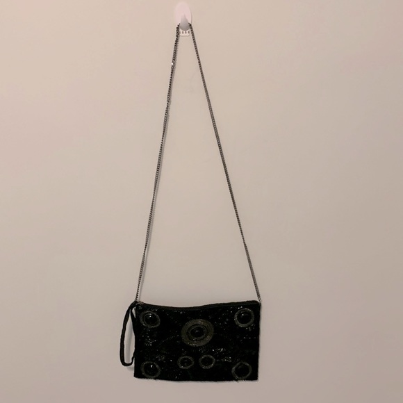 Mary Frances Black Beaded Evening Handbag - Picture 2 of 8